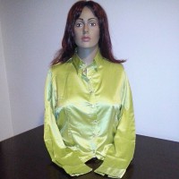 Camisa de Cetim (Verde Lim BELÍSSIMA) Tamanho 50//52